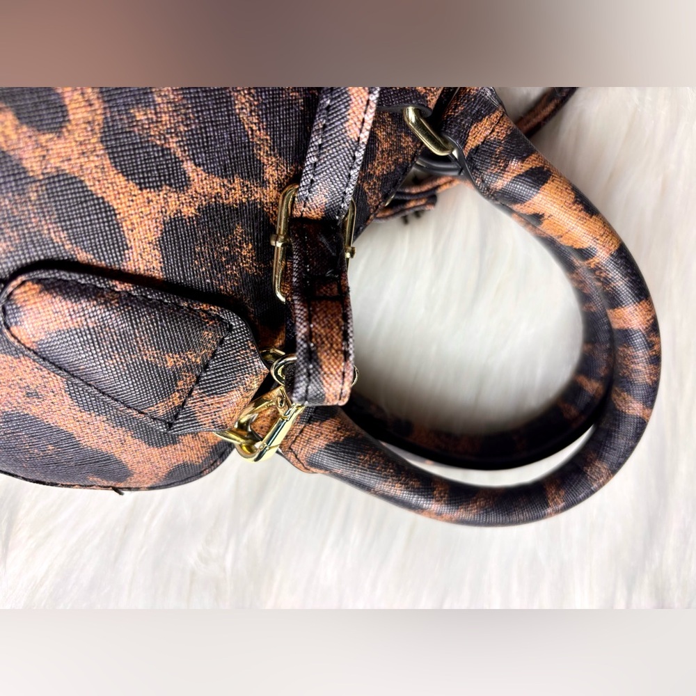 STEVE MADDEN Mini Leopard Satchel - Picture 5 of 7